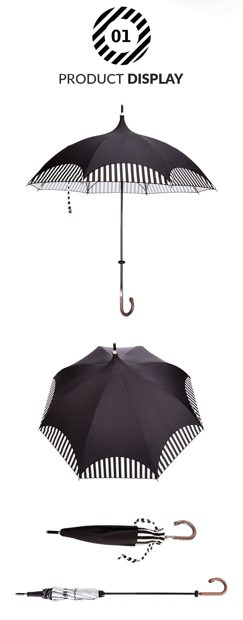 Vintage Folding Pagoda Umbrella Parasol Vintage Folding Pagoda Umbrella Parasol